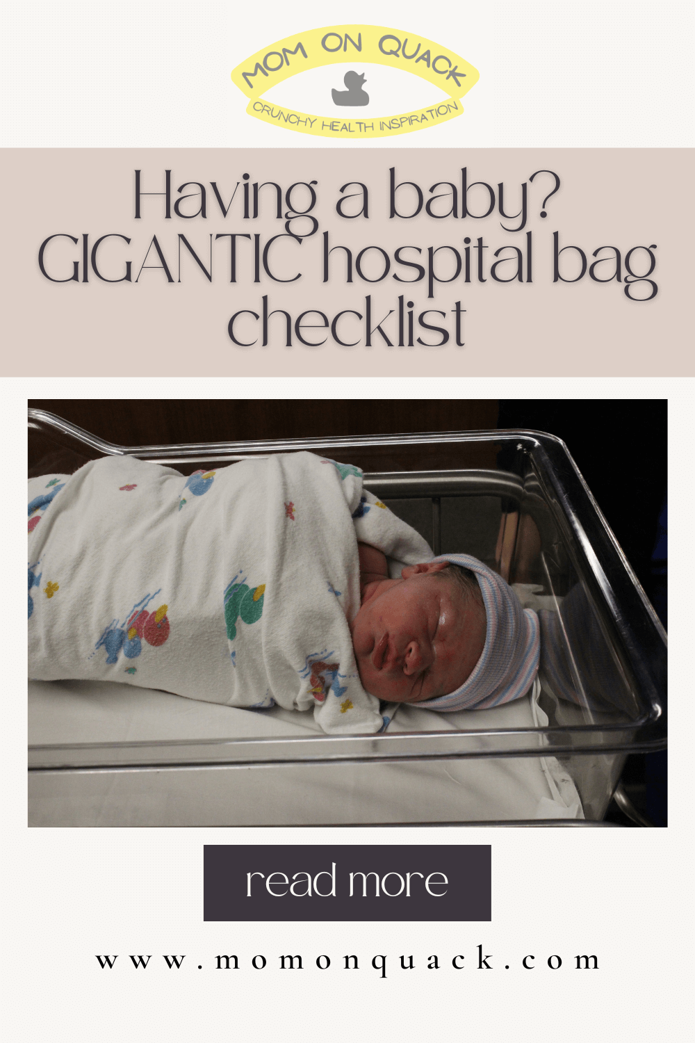 Hospital Bag Checklist for Labor & Delivery - One Hangry Mama